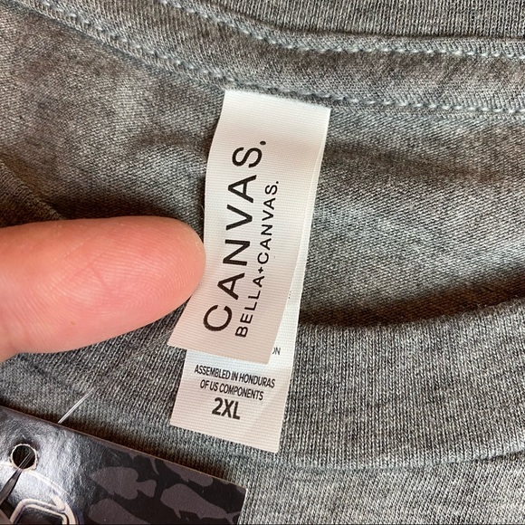 Flying Fisherman Adult 2XL T-Shirt Fishing Gray Long Sleeve Blue Logo Poly Blend - Picture 7 of 8